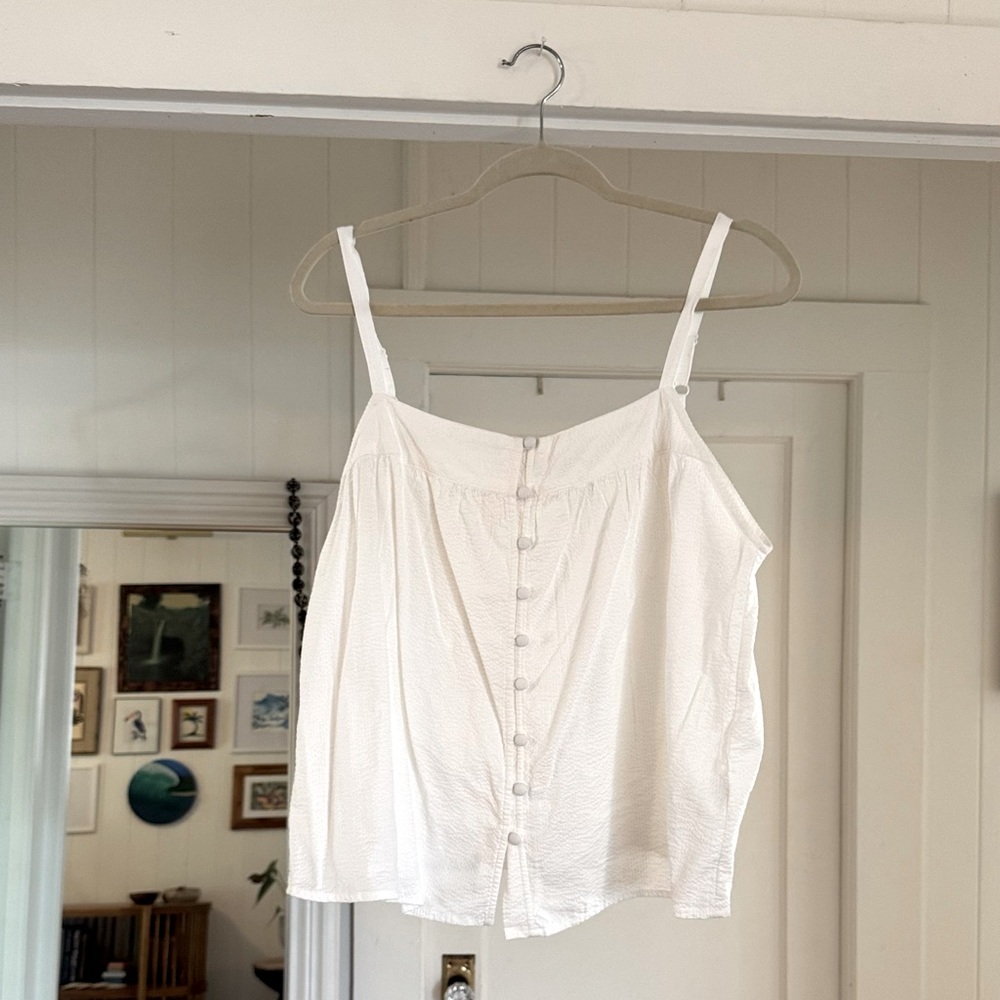 Faherty Marina Camisole Large - White summer